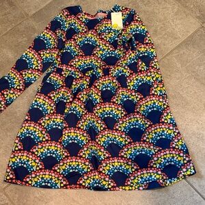 Mini Boden Navy and Multicolor Kids Dress